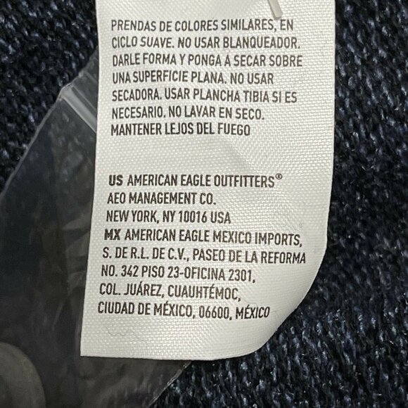 American Eagle Outfitters Mens Seriously Soft Navy Sweater Sz L New Without Tags - Picture 9 of 12